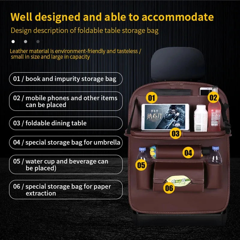 RoadTrip Hero Seat Organizer